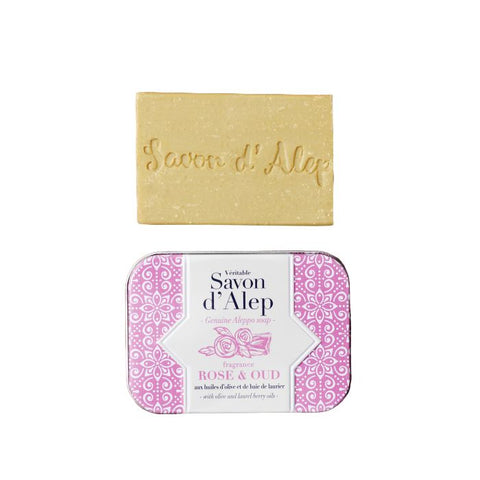 Traditional Aleppo Soap with Rose and Oudh in gift box